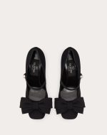 VALENTINO GARAVANI BOWJANE MARY-JANE PUMPS IN CREPE FABRIC 100MM - Image 4